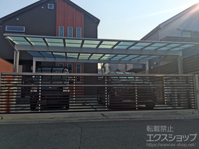 東京都町田市ののカーポート エフルージュ トリプル 積雪〜20cm対応 施工例