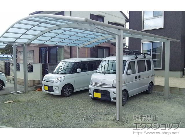 岡山県岡山市ののカーポート レイナツインポートグラン　積雪〜20cm対応 施工例