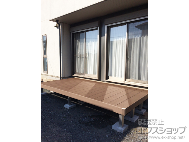 埼玉県行田市ののウッドデッキ マージウッドデッキ 施工例
