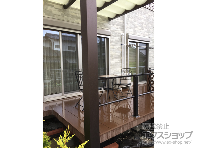 神奈川県横浜市ののパーゴラ リレーリア パーゴラ サンシェードカーテン付き 施工例