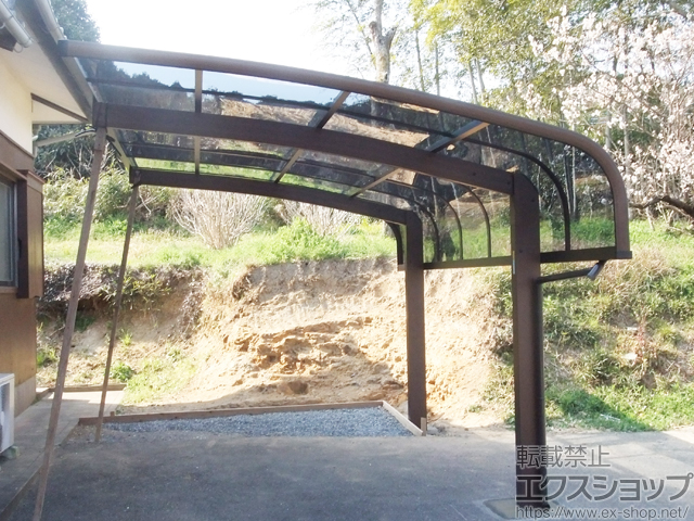 福岡県宗像市ののカーポート プレシオスポート アルファ 積雪〜20cm対応 施工例