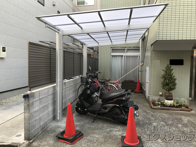 東京都板橋区ののカーポート ネスカF (フラットスタイル) 積雪〜20cm対応 施工例