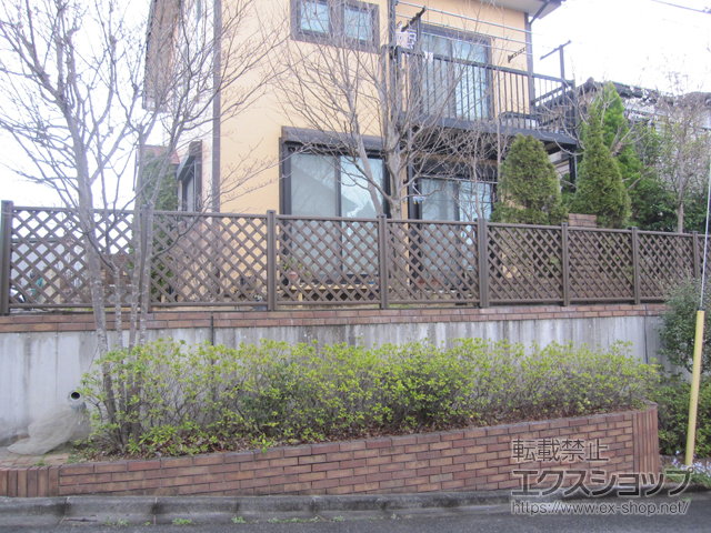 東京都町田市ののフェンス・柵 ステイウッドフェンスM1型 間仕切りタイプ 施工例