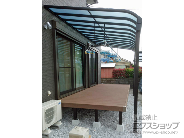 宮崎県東諸県郡綾町ののウッドデッキ リウッドデッキ 200 施工例