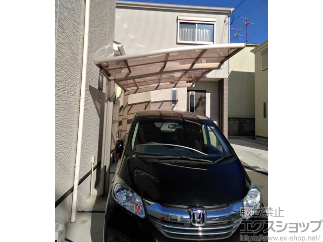 大阪府高槻市ののカーポート ネスカR (ラウンドスタイル) 積雪〜20cm対応 施工例