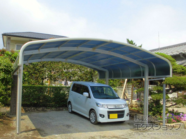 千葉県野田市ののカーポート レイナキャップツインポートグラン 積雪〜20cm対応 施工例