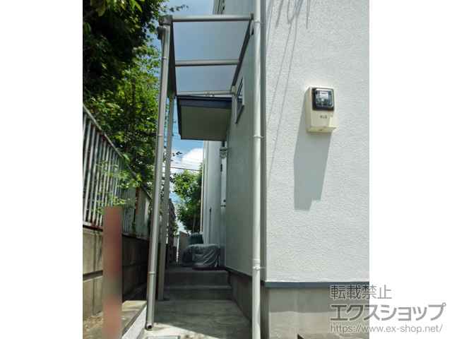 神奈川県厚木市ののテラス屋根 プレシオステラス F型 テラスタイプ 単体 積雪〜20cm対応 施工例