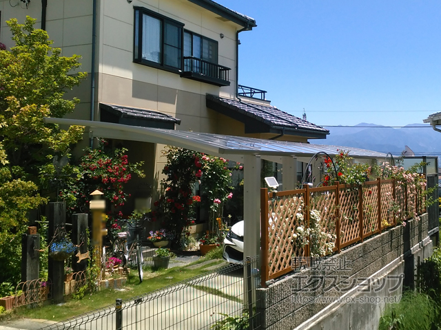 長野県長野市ののカーポート レイナポートグラン50 縦連棟用セット 積雪〜50cm対応 施工例