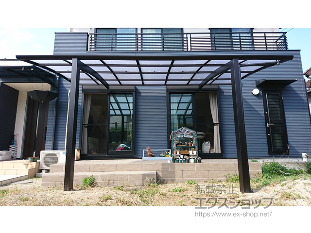 福岡県大牟田市ののカーポート プレシオスポート 積雪〜20cm対応 施工例