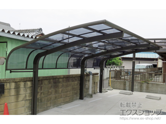 愛知県岩倉市のLIXIL リクシル（トステム）のカーポート テールポートシグマIII 延長 積雪〜20cm対応 施工例
