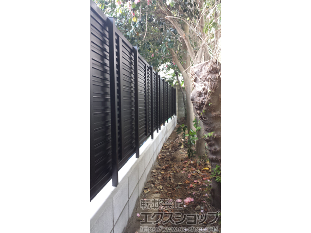 神奈川県横浜市ののフェンス・柵 レスティナフェンス7型 自由柱 施工例