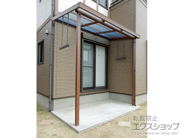 群馬県伊勢崎市ののテラス屋根 シュエット テラスタイプ 単体 積雪〜20cm対応 施工例