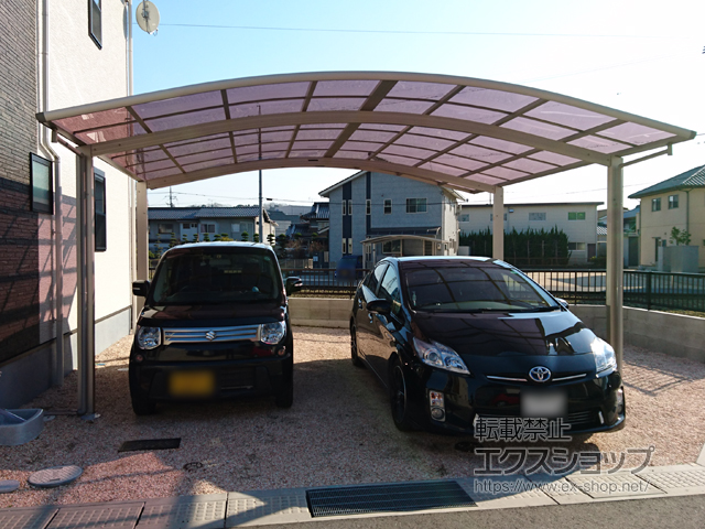 広島県福山市ののカーポート レイナツインポートグラン　積雪〜20cm対応 施工例