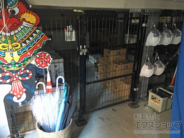 東京都新宿区のの門扉 メッシュフェンスG10 門扉 片開き 柱使用 施工例