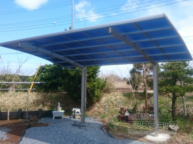 茨城県かすみがうら市ののカーポート レイナポートグラン　積雪〜20cm対応 施工例