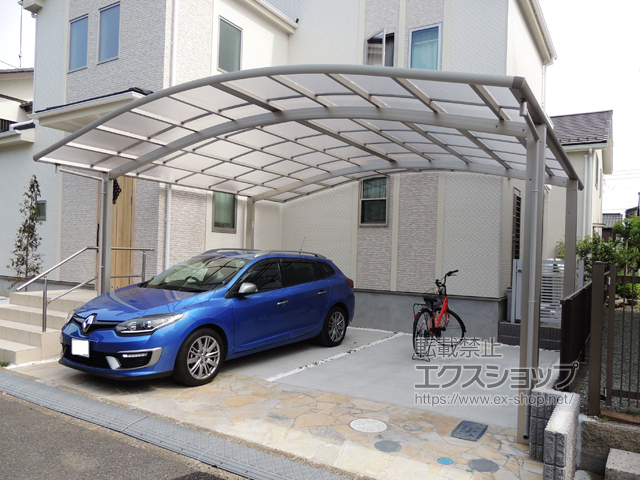 神奈川県横浜市ののカーポート レイナツインポートグラン 積雪〜20cm対応 施工例