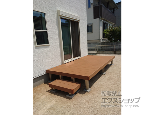 熊本県菊池郡大津町ののウッドデッキ リウッドデッキ 200 施工例