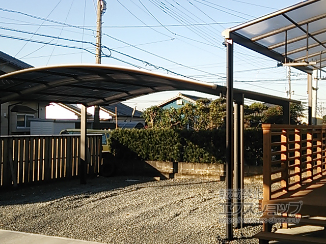 宮崎県都城市ののカーポート レイナツインポートグラン　積雪〜20cm対応 施工例