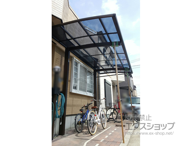 大阪府堺市ののカーポート レイナポートREグラン 前下がり 積雪〜20cm対応 施工例
