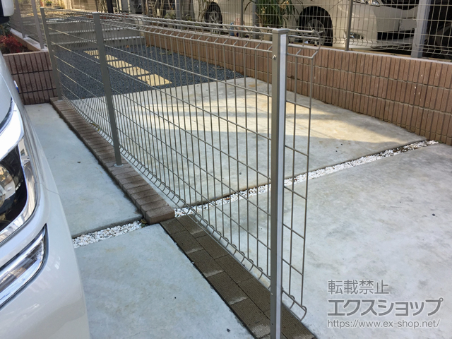 千葉県松戸市ののフェンス・柵 ハイグリッドフェンスUF8型 フリーポールタイプ 施工例