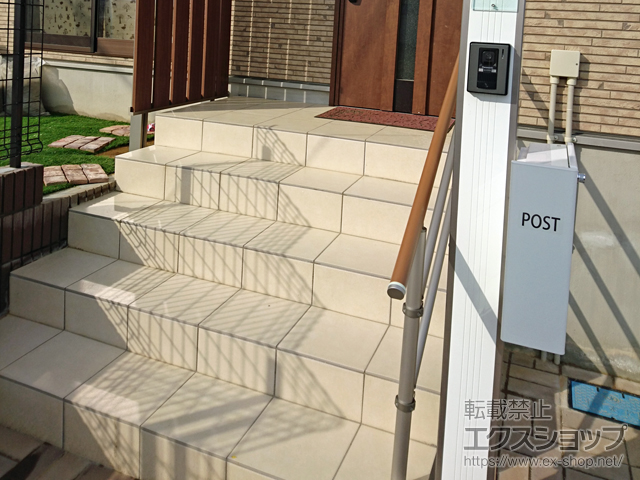 宮城県柴田郡大河原町のの手すり パルトナーUDフェンス2型（手すり） 横格子タイプ 施工例