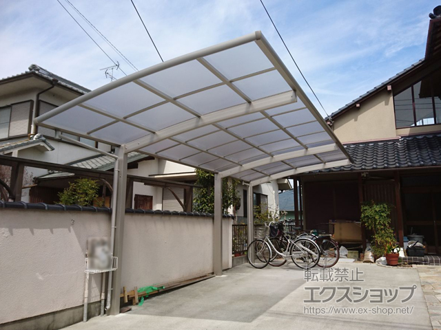 大阪府富田林市ののカーポート レイナポートグラン 延長　積雪〜20cm対応 施工例