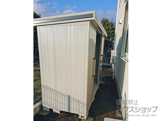 千葉県柏市のの物置・屋外倉庫 エルモ 一般型 LMD-2911 CB 施工例