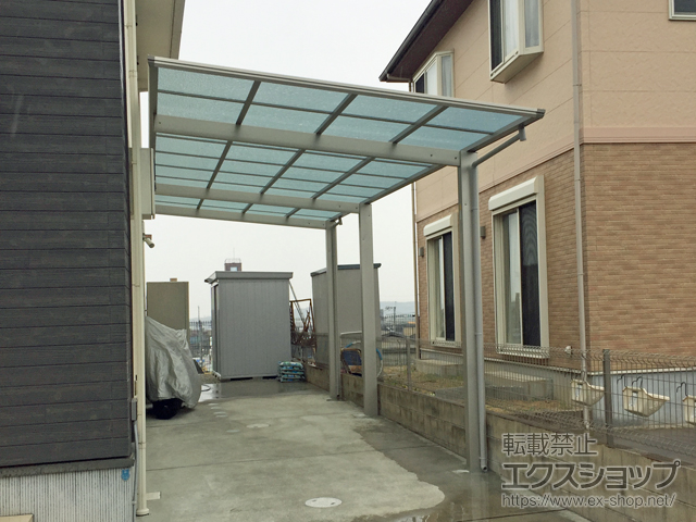 兵庫県神戸市ののカーポート エフルージュグラン 延長　積雪〜20cm対応 施工例