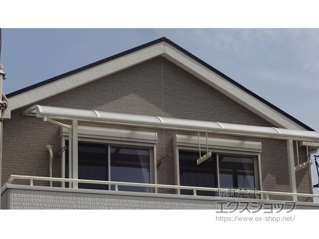 福岡県北九州市ののバルコニー・ベランダ屋根 スピーネ R型 屋根タイプ 単体 積雪〜20cm対応 施工例
