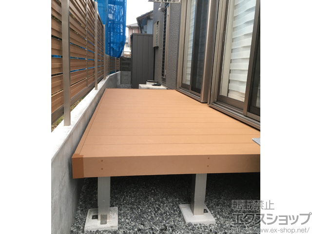 静岡県駿東郡清水町ののウッドデッキ リウッドデッキ 200 施工例