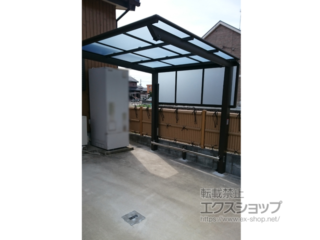 愛知県名古屋市ののサイクルポート・駐輪場 ネスカFミニ (フラットスタイル) 積雪〜20cm対応 施工例