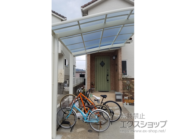 広島県広島市ののカーポート ネスカR (ラウンドスタイル) 積雪〜20cm対応 施工例