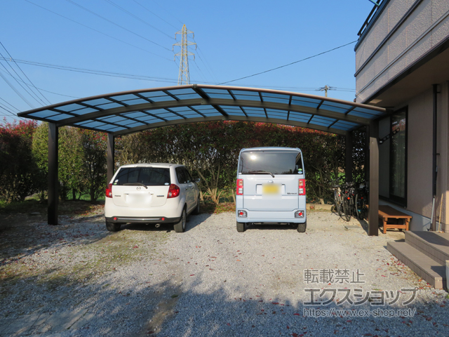 大分県豊後高田市ののカーポート レイナトリプルポートグラン　積雪〜20cm対応 施工例
