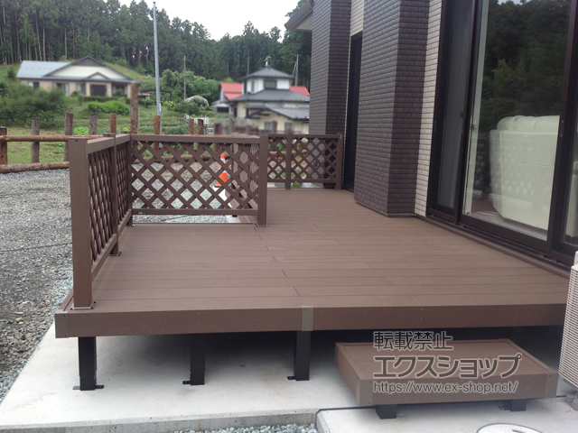 宮城県石巻市ののウッドデッキ リウッドデッキ 200 施工例