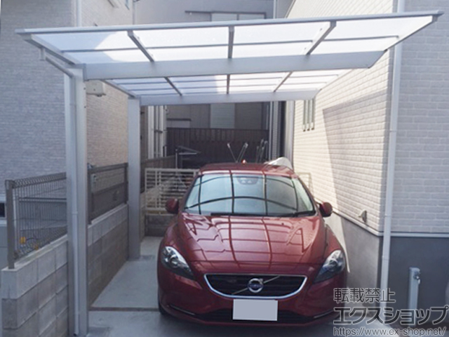 大阪府枚方市ののカーポート ソリッドポート 積雪〜20cm対応 施工例