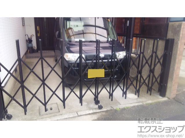 福岡県糟屋郡粕屋町ののカーゲート トリップゲート RA型 ノンレール 片開き 30S 施工例