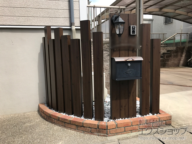 愛知県日進市のの機能門柱・ポスト コレット3型 施工例