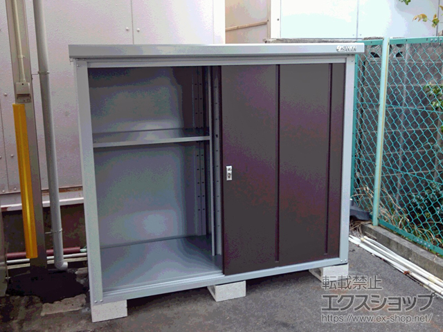 愛知県豊橋市のの物置・屋外倉庫 ロータス LSmini-1607 一般型 1620×700×1400 LSmini-1607-CB 施工例