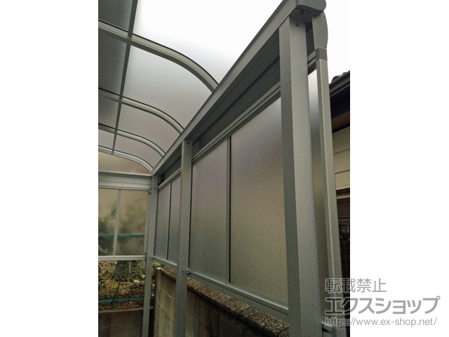 大阪府高槻市ののテラス屋根 ヴェクターテラス R型 テラスタイプ 単体 積雪〜20cm対応 施工例