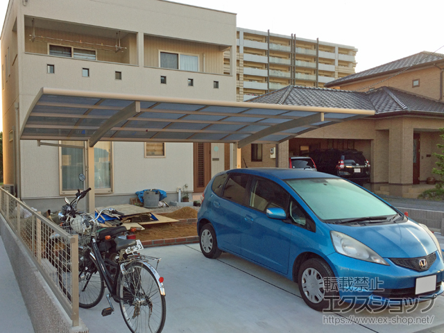 長崎県諫早市ののカーポート プレシオスポート 積雪〜20cm対応 施工例