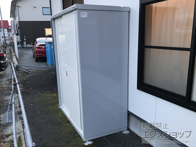 山形県天童市のの物置・屋外倉庫 シンプリー 一般型 1520×755×1903 MJX-157E-FW 施工例