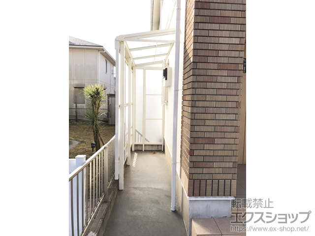 茨城県神栖市ののストックヤード スピーネストックヤードF型 パネルタイプ 片側FIX 積雪〜20ｃｍ対応 施工例