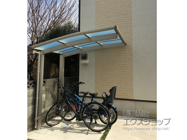 埼玉県上尾市ののサイクルポート・駐輪場 レイナポートグランミニ 積雪〜20cm対応 施工例