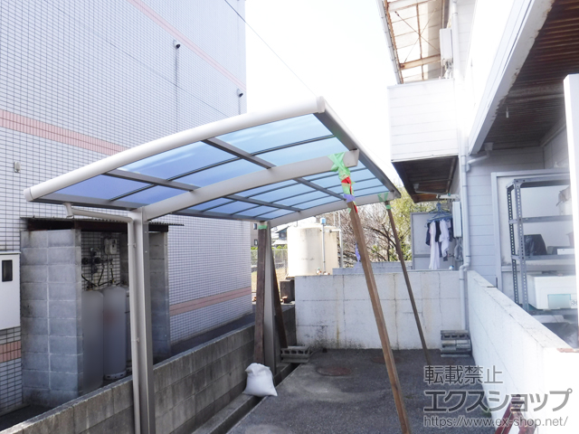 大分県大分市ののサイクルポート・駐輪場 ネスカRミニ (ラウンドスタイル) 積雪〜20cm対応 施工例