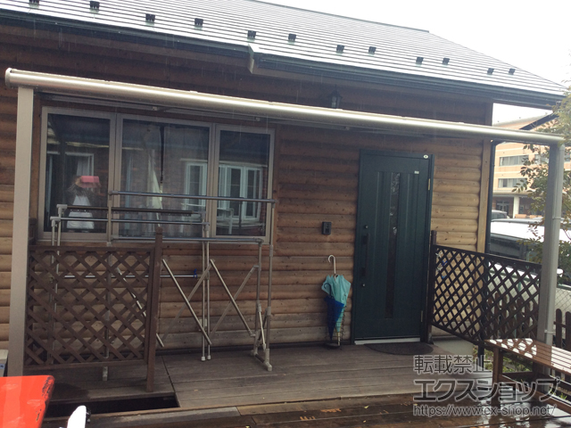 滋賀県彦根市ののテラス屋根 ヴェクターテラス F型 テラスタイプ 単体 積雪〜20cm対応 施工例