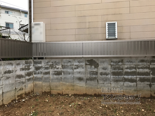 京都府京都市のLIXIL リクシル(新日軽)のフェンス・柵 セレビューフェンス R4型 自在柱式 施工例