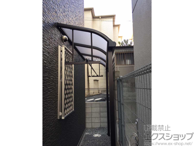 兵庫県神戸市ののテラス屋根 プレシオステラス R型 テラスタイプ 単体 積雪〜20cm対応 施工例