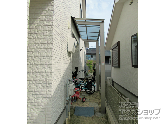 福岡県糸島市ののテラス屋根 フーゴF 独立テラスタイプ 単体 積雪〜20cm対応 施工例