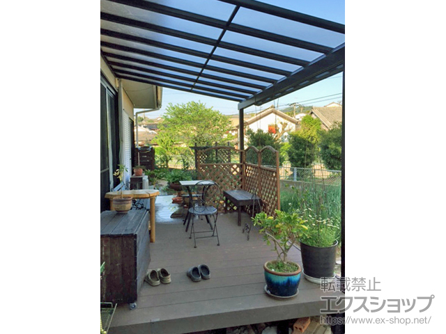 長崎県松浦市ののウッドデッキ リウッドデッキ 200 施工例