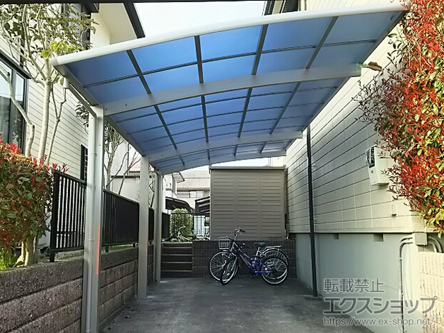 佐賀県三養基郡基山町ののカーポート レイナポートグラン 延長　積雪〜20cm対応 施工例